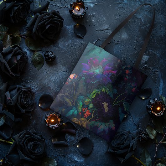 Tote Bag Conception Florale Sombre