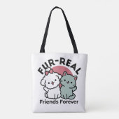 Tote Bag Conception "Fur-Real Friends Forever" (Dos)