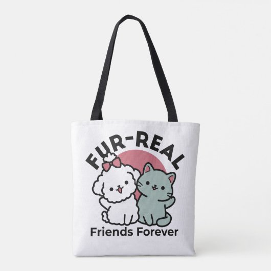 Tote Bag Conception "Fur-Real Friends Forever" (Dos)