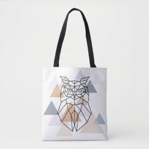 Tote Bag Conception géométrique de hibou