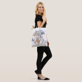 Tote Bag Conception géométrique de hibou (Sur le modèle)