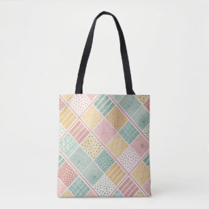 Tote Bag Conception géométrique du milieu du siècle avec de