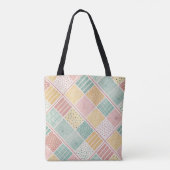 Tote Bag Conception géométrique du milieu du siècle avec de (Dos)