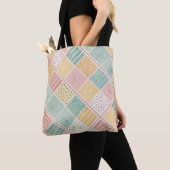 Tote Bag Conception géométrique du milieu du siècle avec de (De près)