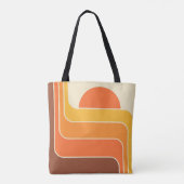 Tote Bag Conception géométrique rétro (Dos)
