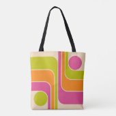 Tote Bag Conception géométrique rétro moderne (Dos)