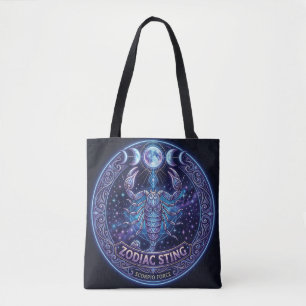 Tote Bag Conception graphique céleste du zodiaque Scorpion