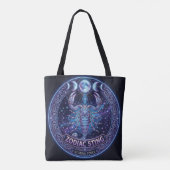 Tote Bag Conception graphique céleste du zodiaque Scorpion (Dos)