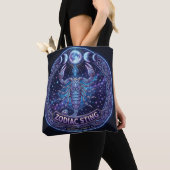 Tote Bag Conception graphique céleste du zodiaque Scorpion (De près)