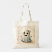 Tote Bag Conception Halloween d'ami fantomatique adorable (Dos)
