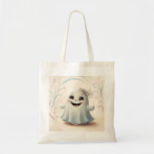 Tote Bag Conception Halloween d'ami fantomatique adorable (Devant)