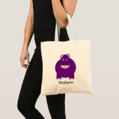 Tote Bag Conception Hippopotame Personnalisé (Devant (produit))