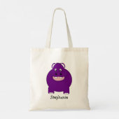 Tote Bag Conception Hippopotame Personnalisé (Dos)