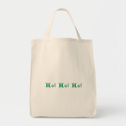Tote Bag Conception imprimée Ho Ho Ho Célébration de Noël C (Devant)