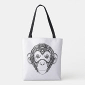 Tote Bag Conception inspirée 2 de singe (Dos)
