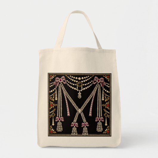 Tote Bag Conception inspirée de Marie Antoinette avec des b (Devant)