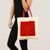 Tote Bag Conception inspirée indienne Fourre-tout fait sur (Devant (produit))