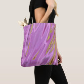 Tote Bag Conception liquide violette (De près)