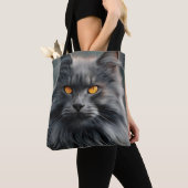Tote Bag Conception majestueuse de portraits de chats long- (De près)