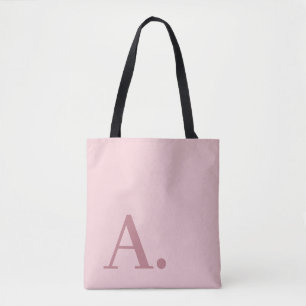 Tote Bag Conception minimale avec énorme Monogramme moderne