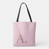 Tote Bag Conception minimale avec énorme Monogramme moderne (Dos)