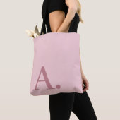 Tote Bag Conception minimale avec énorme Monogramme moderne (De près)