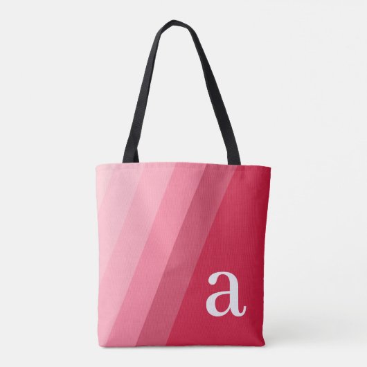 Tote Bag Conception Minimale - Énorme Monogramme Moderne Ro (Dos)