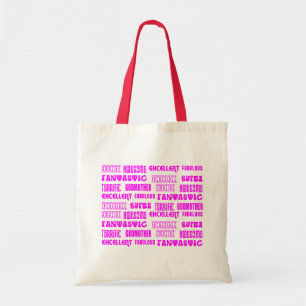 Tote Bag Conception moderne fraîche pour des mots de