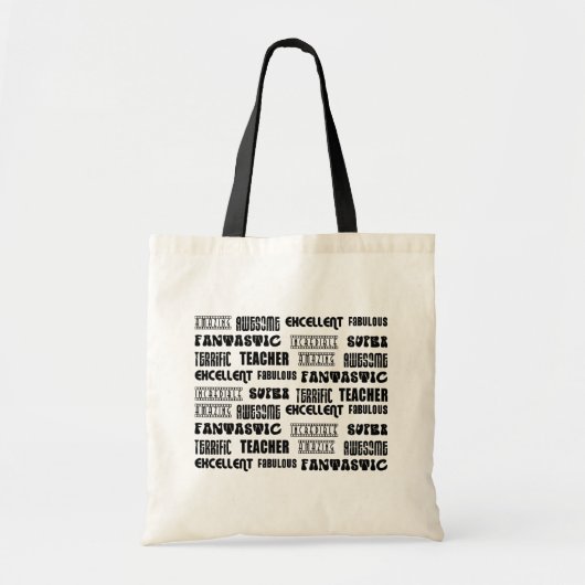 Tote Bag Conception moderne fraîche pour des professeurs : (Devant)
