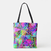 Tote Bag Conception Motif Abstraite dynamique (Dos)