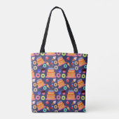 Tote Bag Conception Motif de pâtisserie de gâteaux d'annive (Dos)
