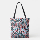 Tote Bag conception motif géométrique transparente, texture (Dos)