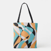 Tote Bag Conception Motif sans faille Abstraite Waves (Dos)