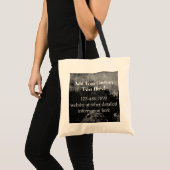 Tote Bag Conception noire grunge de finition de Faux de (Devant (produit))