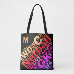 Tote Bag Conception orientée personnalisée de typographie