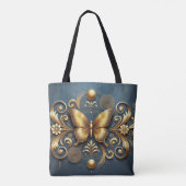 Tote Bag Conception Papillon Doré (Dos)