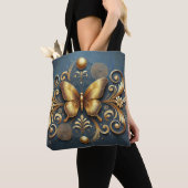 Tote Bag Conception Papillon Doré (De près)