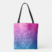 Tote Bag Conception partout d'impression de rose, pourpre (Dos)