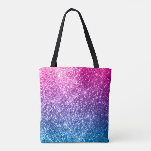 Tote Bag Conception partout d'impression de rose, pourpre (Dos)