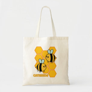 Tote Bag Conception personnalisée d'abeilles mignonnes et d