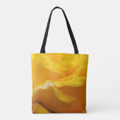 Tote Bag Conception personnalisée de fleur de rose jaune (Dos)
