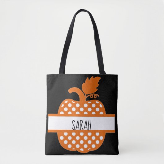 Tote Bag Conception personnalisée de la récolte de Citrouil (Devant)