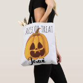 Tote Bag Conception personnalisée Jack-o-Lantern Trick-or-T (De près)