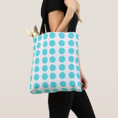 Tote Bag Conception Pois Aqua (De près)