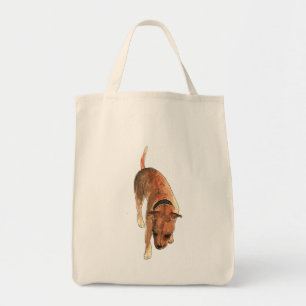Tote Bag Conception pour aquarelle de chien de bull-terrier