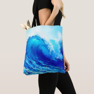 Tote Bag Conception puissante des ondes océaniques