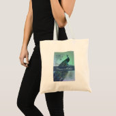 Tote Bag Conception romantique vintage de paon (Devant (produit))