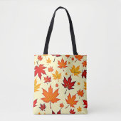 Tote Bag Conception sans couture de feuillage d'automne (Devant)