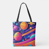 Tote Bag Conception symphonique cosmique dynamique (Dos)
