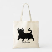 Tote Bag Conception Taureau Noir (Dos)